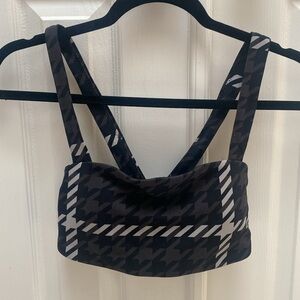 Aerie offline plaid print sports bra